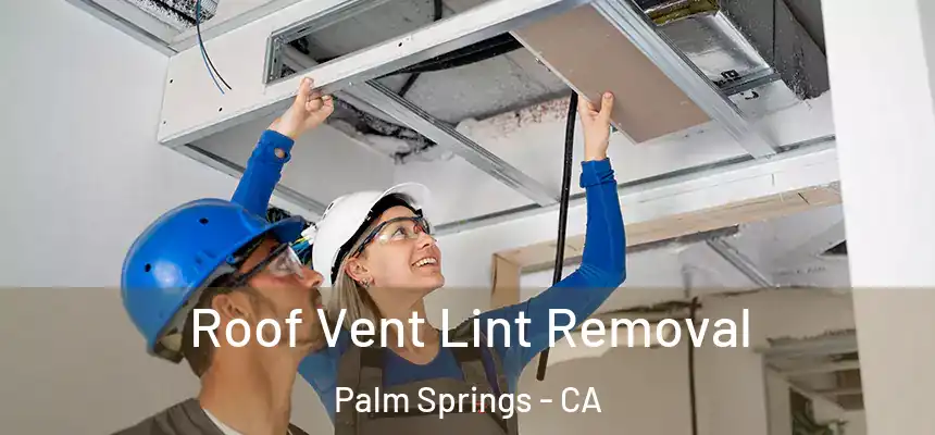  Roof Vent Lint Removal Palm Springs - CA